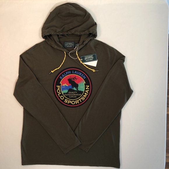 Polo Ralph Lauren Other - Polo Sportsman Hooded Long Sleeve Shirt New w Tags